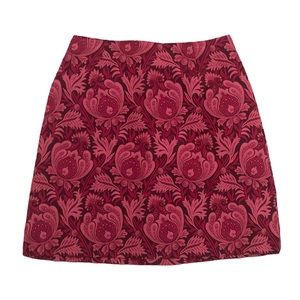 Vintage Patterned Mini Skirt